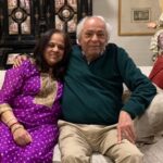 Madhoo Instagram - Most beautiful people my mom my dad happy birthday papa💜💜💜