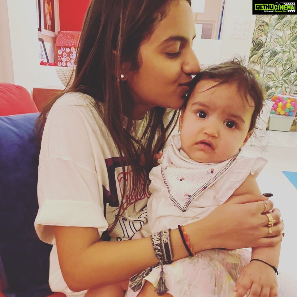 Madhoo Instagram - The 2 younger princesses happy birthday my baby miu❤️❤️❤️