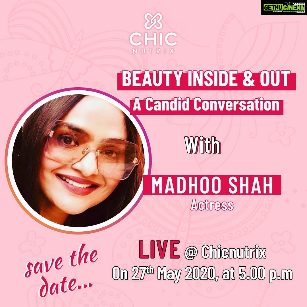 Madhoo Instagram - Really looking forward @chicnutrix MY FAVOURITE SUBJECT WELLNESS & WELL-BEING ❤️❤️❤️❤️ Tom at 5