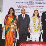 Madhumila Instagram - Argentine film festival inauguration function🤗😇it was a new experience 🤗 and I realised that we missed watching a lot of great movies coz of different language🙇‍♀️