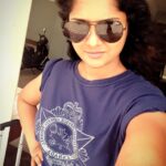 Madhumila Instagram – Last day of shooting#nenjamellamkhadal 🤗🤗🤗🙌💥#tshirt 🐒