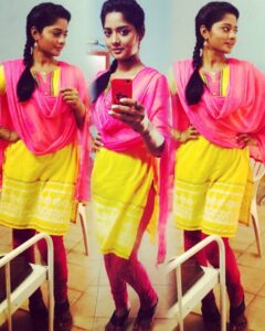 Madhumila Instagram - Innocent Nd poor enuf?🤔😋✌️️🤗💕#VTV shooting spot!