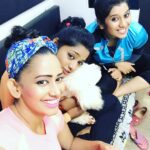 Madhumila Instagram - Cute sanju's baby getting love crush in our hands💕💕💕😇