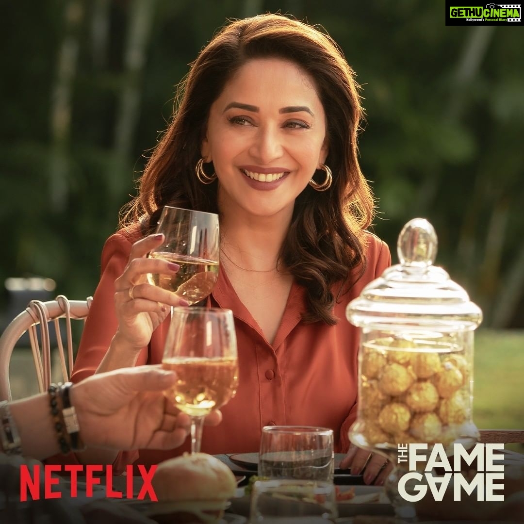 Madhuri Dixit Instagram - There is always a side to fame that the world is oblivious of. What is this side? Is there a cost to fame? Find out soon. ‘The Fame Game’ series premiere 25th February, only on Netflix. #TheFameGame #thefamegameonnetflix @netflix_in @karanjohar @apoorva1972 @newyorksri @somenmishra @bejoynambiar @karishmakohli @sanjaykapoor2500 @manavkaul @mulay.suhasini @lakshvir.saran @muskkaanjaferi @rajshri_deshpande @whogaganarora @nishamehta04 @dharmaticent