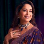 Madhuri Dixit Instagram - Grace & Elegance are my forever partners 🤝 #Saree #TrendingTuesday #TuesdayThoughts