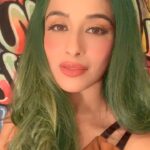 Madhuurima Instagram - Only if I could change my hair colours like we have a new day everyday #vibrant #peppy #color #colourfull #hairstyles #hairtransformation #hairgoals #green #blue #pink #magenta #purple #red #brown #indigo #golden #nyrabanerjee #bts #shooting #love #loveyourbody #loveyourself #grey