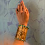 Madhuurima Instagram - Exquisite, just like #Cleopatra ! Thank you mommy 😍😍😍😍. A band of our friendship ❤️ #friendship #friendshipgoals #bracelet #egyptian #beauty #fashionaddict #slayer #exclusive #nyrabanerjee #nanditabanerjee #nanditabanerjeepaintings #actor #spiritualawakening #spiritual #star #fashionblogger #fashionstyle #jewellery #jewelry #indian #ethnic #jewelryaddict #collab #photoshoot #shooting