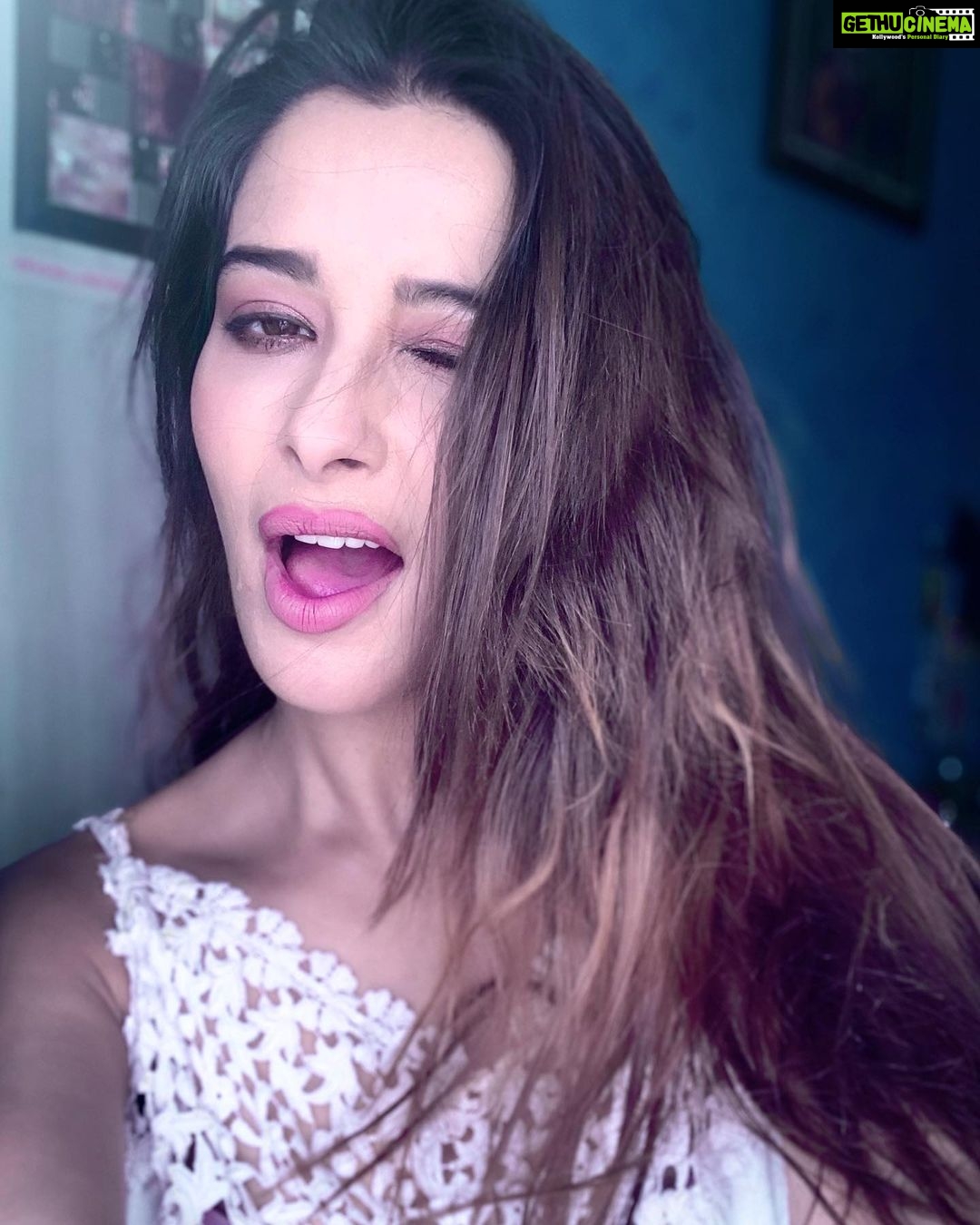 Madhuurima Instagram - EXUBERANCE!! #quirky #wink #lipgloss #pink #funny #expression #model #portait #picoftheday #instagoods #smile #loveme #blue #hypebeast #baby