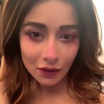 Madhuurima Instagram – My wacko self.  Once in a blue moon that comes out. #instagramfilters #instacool #webtoon #westagram #actor #mastiff #masti #nyrabanerjee #frecklesmakeup #redlips #brunette #baby #love #divyadrishti #munchkin