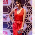 Madhuurima Instagram – Red chillies , red sauce , red rose , red carpet red outfit thanks to @gukkish_ and it was the @stardomawards @sbd_news18 makup by @nandiniprajapatiupadhyay #dressup #redcarpet #fashion #bollywood #actress #television #actorslife #awards #redhot