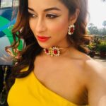 Madhuurima Instagram - Thank you @fashion_jewellery21 for this lovely set of red choker and earrings , looks so good on me 😁😁😁. Guys checkout her page for some cool ornaments #beauty #actress #love #actorslife #jewellery #jewellerydesign #face #skin #choker #earrings #pictureoftheday #bollywoodhot #tollywood #kollywood #tvactors #gratitude #unicorn