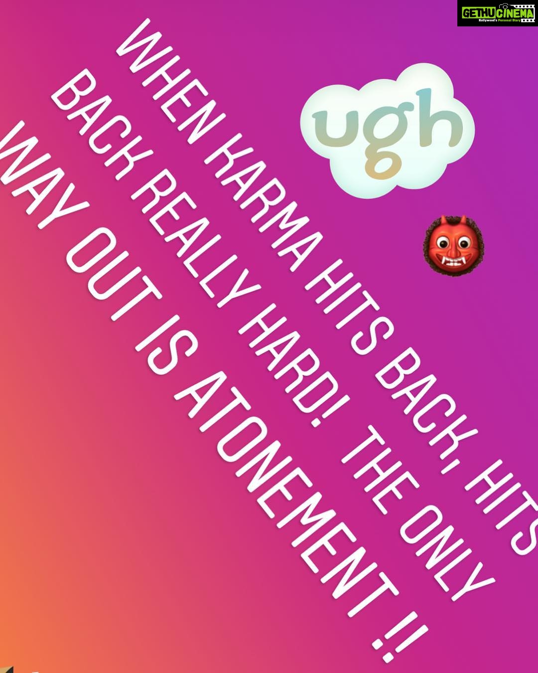 Madhuurima Instagram - Karma does act like a bitch !!