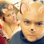 Madhuurima Instagram - The animal grimace ! #london #shooting #friends #puppytime #timepass