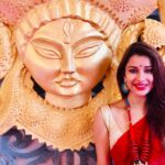Madhuurima Instagram - #durgamaa #feelthepower #victorytime #redriding #lokhandwaladurgapuja #bombaybead @bombaybead love the maa tara piece