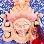 Madhuurima Instagram - #durgamaa #feelthepower #victorytime #redriding #lokhandwaladurgapuja #bombaybead @bombaybead love the maa tara piece