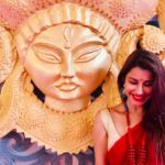 Madhuurima Instagram - #durgamaa #feelthepower #victorytime #redriding #lokhandwaladurgapuja #bombaybead @bombaybead love the maa tara piece