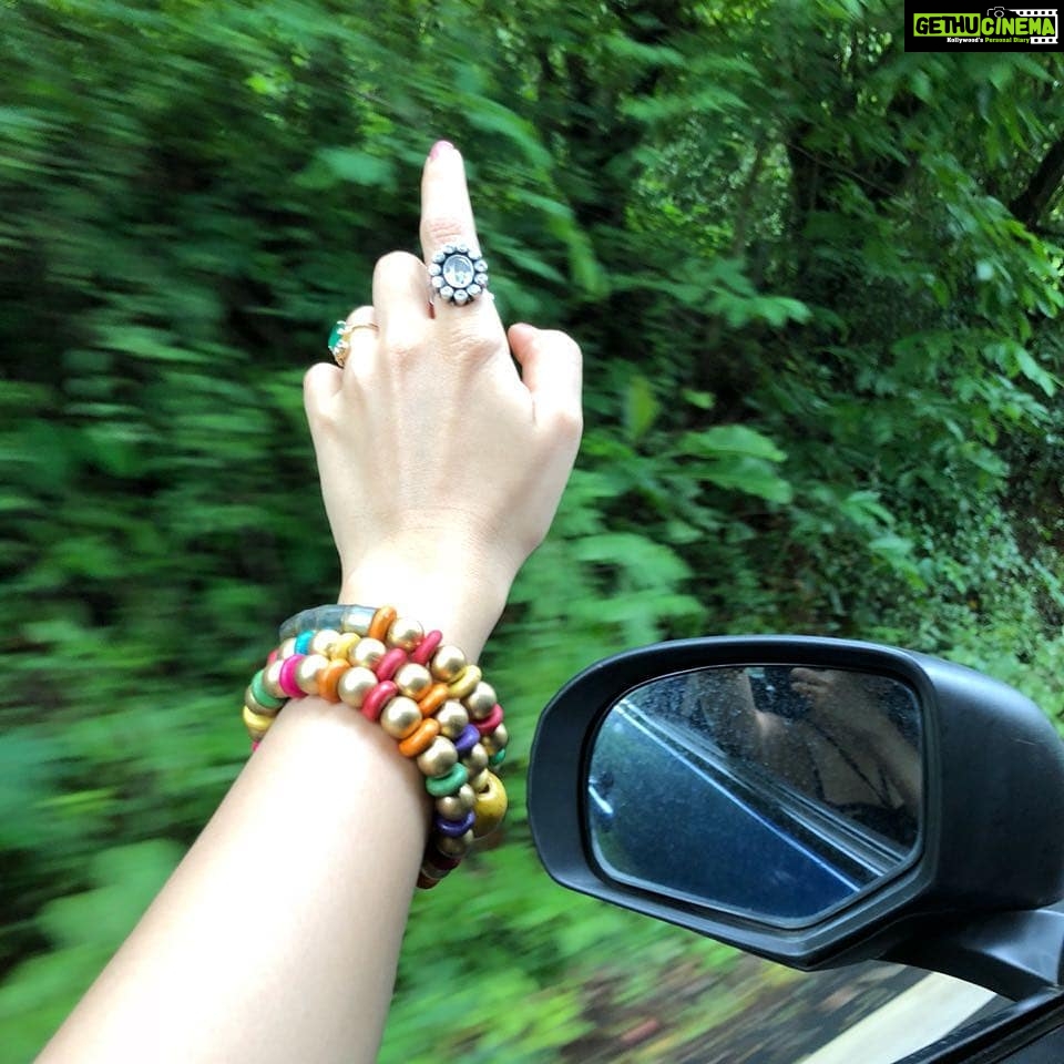 Madhuurima Instagram - In the midst of the lovely greenery #roadtrip #goadiaries #memories #withbuddiesforlife #funwithfriends