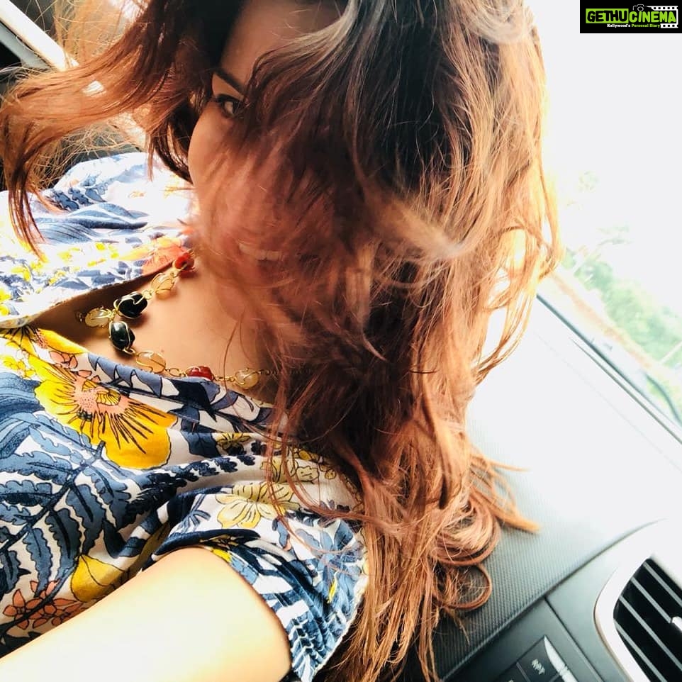 Madhuurima Instagram - When your hair is ruffled post rains #monsoon #loveforrains #lovemyhair #jumpsuitday