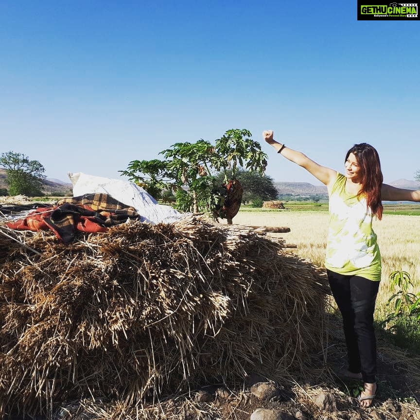 Madhuurima Instagram - Cabbage ke khet mei... haha . Sula .. #organicfarm #morningstroll #freshair #sunkissed #sunkissedhair
