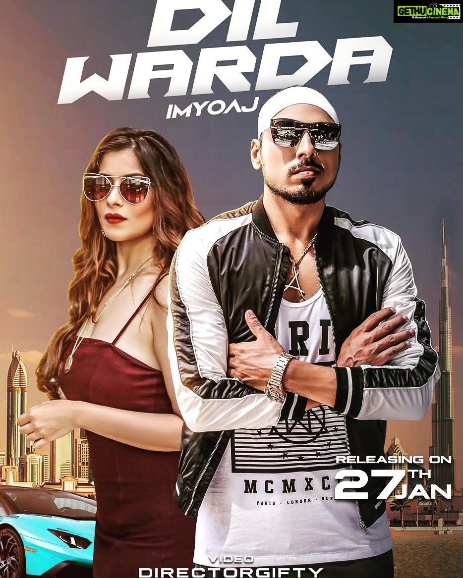 Madhuurima Instagram - Finally the wait is over Song out on - 27th January, 😍 Mark the date 😎 2K18 Sharing Dilwarda poster with you all my lovely Family ❤ #ajlove #ajsingh #dilwarda 🙏Keep Sharing and loving , Need tons of support 🤙