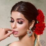 Madhuurima Instagram - Shimmer and shine, behold the power of chestnut and dazzling undertones of pink. A look so scintillating and dramatic that you, and only you are the centre of attention! Balance those sultry eyes with a nude pink lip. And you are primed to slay this wedding season! Mua - @makeupbyhemal In frame - @nyra_banerjee Outfit - @the_o.f.u Jewellery - @rreizojewels Captured by - @mspiration_lakshmiwankhede #MakeupByHemalThakkar 💄For makeup bookings, call on 9920455422 #nyrabanerjee #hemalthakkar #mua #indianmakeupartist #indianbridalmakeupartist #indianbridalmakeup #indianbride #indianbridalwear #indianbridesworldwide #indianbrides #bridalmakeupartistmumbai #bridesofindia #instabride #bridesofinstagram @weddingsutra @wedmegood @bridalaffairind @bridalasia @wedzo.in @weddingvows.in #weddingsutra #wedmegood #indianbridalmua