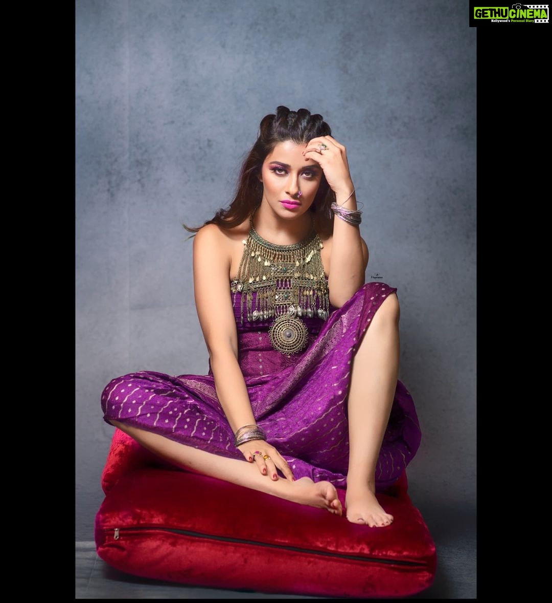 Madhuurima Instagram - #PURPLE is a #mysterious color combining the opposites of red and blue to suggest both #nobility and #spirituality And this jump suit made from #Handwoven #vintage #banarsee #tanchoisilk Is more that just style... its comfort, it's elegance, it's class, it's chic, it's beauty, it's bohemian Muse - @nyra_banerjee MUA - @makeupartisthemal Captured By - @mspiration_lakshmiwankhede Outfit and Styling by @shrreyatripathi Light - @godoxindiaofficial @godoxlighting Captured on @nikonindiaofficial . . . . (These image belongs to M'spiration - Inspiring Memories, retouching or unauthorized copying is strictly prohibited. No images to be used with out our prior permission. Thank you!) . You can connect with us for your Photography needs by calling us at 9867590788 or mail us at wankhedelakshmi@gmail.com ______________________________ #makeovers #smileplease #details #detailsarefun #dontbeshy #fashionmakeup #bluetook #colorful @thebluetook #mspiration #lakshmiwankhedephotography #nyraians #nyrabanerjee #nyrangers #nyrafanclub Andheri West
