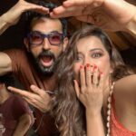 Madhuurima Instagram - Fun times with @actoraslamkhanwow dude🥰 #explore #pictureoftheday #picsart #shoot
