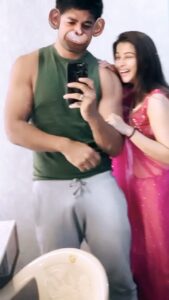 Madhuurima Instagram - Bada aya mujhe bandar bananewala 👻👻👻👻 @nishantsinghm_official #reels #morning ##morningvibes #monkey #cute #reels #reelitfeelit #reelsinstagram #reelsvideo #feelitreelit