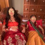 Madhuurima Instagram - Me and my daughter chilling like boss ladies @hardi_sharma #rakshabandhan watch us mon-sat 730 pm only on @dangal_tv_channel #boss #bosslady #boanoite #baby #mom #momanddaughter #cute #explore #facial #instagood #instalike #instafashion #instamood #instapic #instadaily