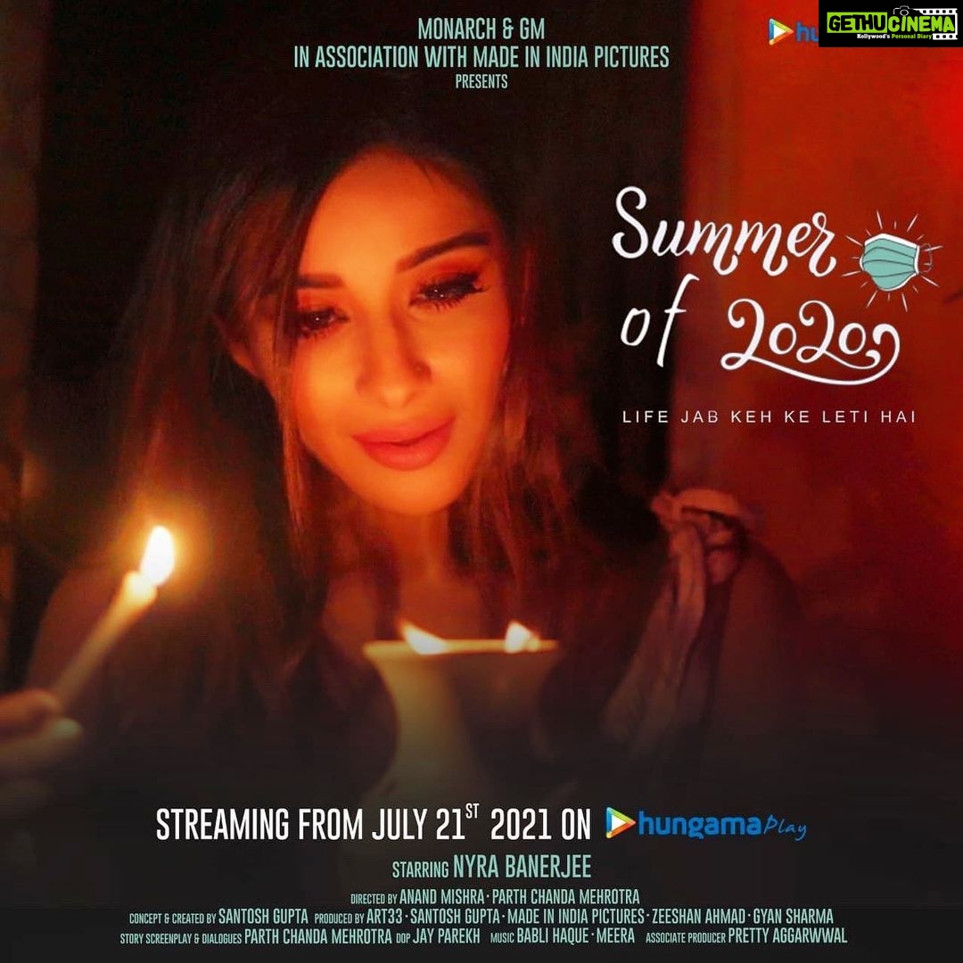 Madhuurima Instagram - Presenting you with love: 🌞Summer of 2020 - a comic take on the times that will scare generations to come, a summer that broke each one of us. Still, 'humanity' won. Together, we sailed through. Watch it on @hungama_play from 21st July Streaming @hungama_play Starring @nyra_banerjee Presented by: @monarchnetworth @gmmodular Directed by @anandmishra2013 @parthisms Story, Screenplay, Dialogue @parthisms Produced by @art33films @pinnaclecelebs @zeeshan_ahmad0001 @gyansharma0706 Associate Producer @pretty_aggarwwal Music @bablihoque @meerasarkar1 Dop @jayparikh1212 Graphics @kismediaworks @ikshitpatel Special thanks @neetumahaveerjain