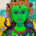 Madhuurima Instagram – Iβm my motherβs creation and this is mom @whitepeacockhealing β first ever absolutely freehand drawn canvas painting of MAA TARA specially for this day. Because mothers are the epitome of LOVE , MERCY , COMPASSION . OM TREEM NAMAH π #maa #spirituality #goddess #green #love #mercy #compassion #instagood #instagram #instadaily #instalove #instaphoto #picoftheday #spiritual #mother #motherlove #mothersday #mommade #madetoorder #ordernow