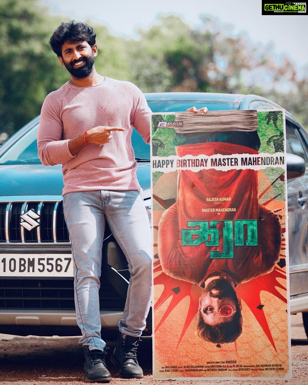 Mahendran Instagram - Thank you so much @actorvijaysethupathi na for launching my movie’s First-Look #Karaa 🐊 Means a lot ✨ @sahiba_bhasin @producerrajesh @directoravatar @williamslloyid.williams @editor_greyson @achu_rajamani @nithish_sriram_pro @shynumash