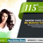 Mahima Chaudhry Instagram - I am honoured to be invited to speak on the role of women & women entrepreneurs at the session & I invite u all to grace the Virtual #PHDCCI_115AnnualSession on #AatmanirbharBharat: Role of Women in India on 7th October 2020 at 1:00 PM. The web-link :- phdcci.webex.com/phdcci/onstage… @MinistryWCD @mahimachaudhrym