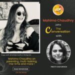 Mahima Chaudhry Instagram - Being a celebrity mom is hard, it sure has its challenges! Read my conversation with Preeti Chaturvedi for The Happy Mom’s Cafe on "parenting, multi-tasking, me-time and more!" - @thehappymomscafe [Link in their BIO] @theunholycackle I love chatting with moms ..speaking about their role as a parent ,daughter …, their jobs ..and the challenges that come with all of this..
