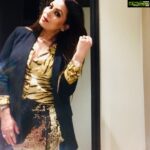 Mahima Chaudhry Instagram – Trotting in glitter…. to an event in lukhnow..