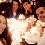 Mahima Chaudhry Instagram - Happy times .. surrounded by handsome blokes .. arjun, chunky , tushar....my happy hour!!!