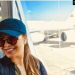 Mahima Chaudhry Instagram - On a plane to my favourite city nyc on my fav ride Etihad ....and the world looks rosy through those shades#etihadairways#nyc#traveldiaries#flight#drishtiplatinum