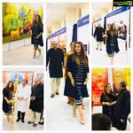 Mahima Chaudhry Instagram - Great day at the Global art fair....love to indulge in art ,,,,,
