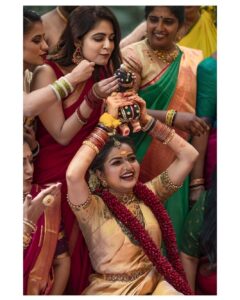 Malavika Wales Instagram - Kannaaa!!! 🙏 @nithyaraam #kirukkiweddingseries  PC: @mojin_thinavilayil