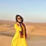 Malavika Wales Instagram - #Throwback Desert safari 💛