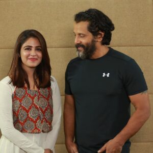 Malavika Wales Instagram - “Never give up on your dreams”, This Man truly showed us what he preached. 
Couldnt stop blushing when near one of my favourite actors and the very humble human @the_real_chiyaan 🧚‍♀️. Thankyou my dear Brother Mithun Chettayi for this wonderful opportunity @mithunmithran 🤗🤗🤗