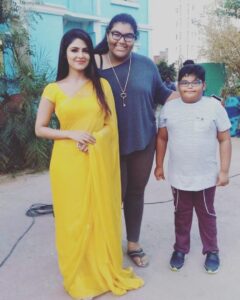 Malavika Wales Instagram - This beautiful soul who surprised me on b'day...the lil princess in our set...love u loadsss 😻@ani_sundar
