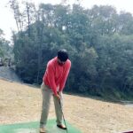 Manisha Koirala Instagram – Practicing my swing #golf Gokarna Forest Golf Resort