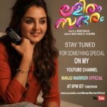 Manju Warrier Instagram - Hello everyone!!! Stay tuned for something special on my YouTube channel #manjuwarrierofficial at 6 pm IST tomorrow!!! ❤️ Link in bio!