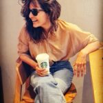 Manju Warrier Instagram - Life happens, laughter helps! And coffee too... 😊 📷 @bineeshchandra