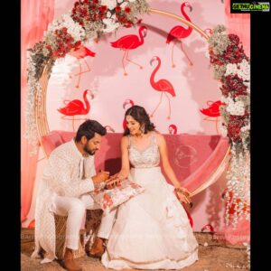 Milana Nagaraj Instagram - #KrissMi Wedding ❤️
Decor: @lakirutheweddingplanner
Styling:@tejukranthi
Outfit: @kalasthreebytejaswinikranthi 
Makeup and Hair: @makeup_sachin 
Jewellery: @amrapalijewels
Photography: @barrys.photography
Location:@nandagokula_convention_centre