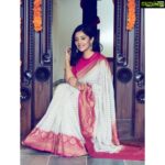 Milana Nagaraj Instagram - Saree chosen and handpicked by @darling_krishnaa ♥️