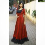 Milana Nagaraj Instagram - Red Forever❤️ #TeaserLaunch #MatheUdbhava Outfit: @akruthi_creations