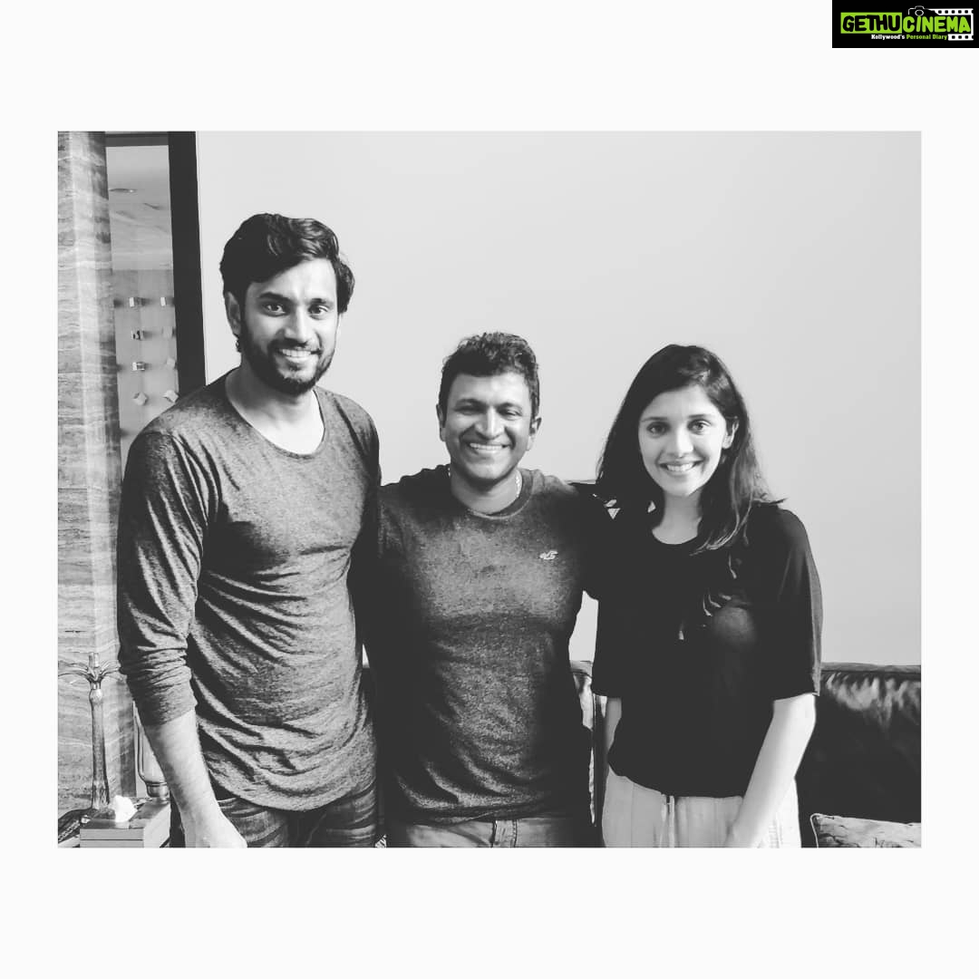 Milana Nagaraj Instagram - Thank you so much for the love and blessings @puneethrajkumar.official for our trailer #LoveMocktail💙.. More power to us from our Power 🌟!!