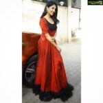 Milana Nagaraj Instagram - Red Forever❤️ #TeaserLaunch #MatheUdbhava Outfit: @akruthi_creations